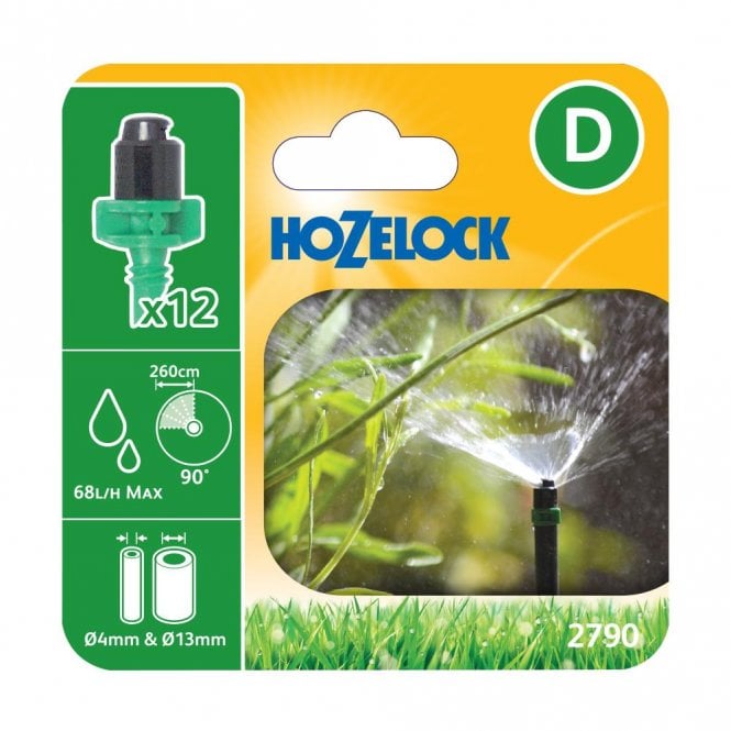 Hozelock 2790 90˚ Micro Spray Jets Pack of 12