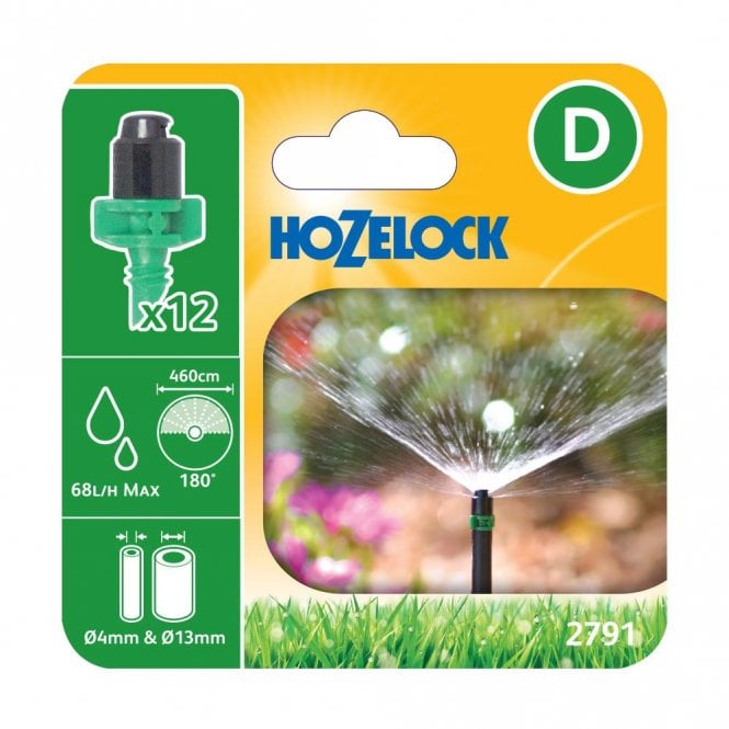 Hozelock 2791 180˚ Micro Spray Jets Pack of 12
