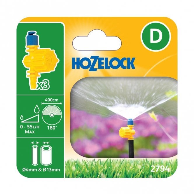 Hozelock 2794 180 Degree Vari Jet Adjustable Pack Of 3