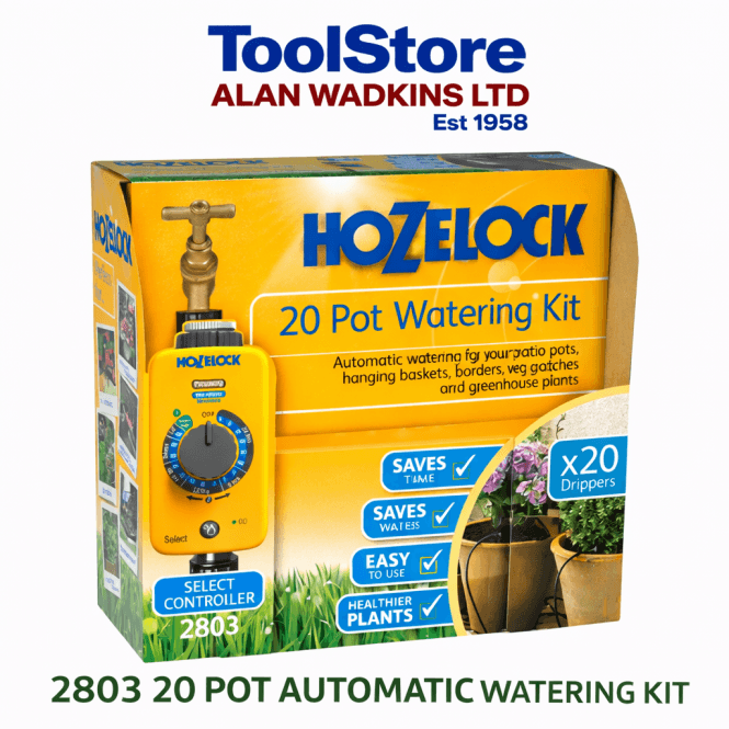 Hozelock 2803 1240 Automatic Watering Kit 20 Pot Container