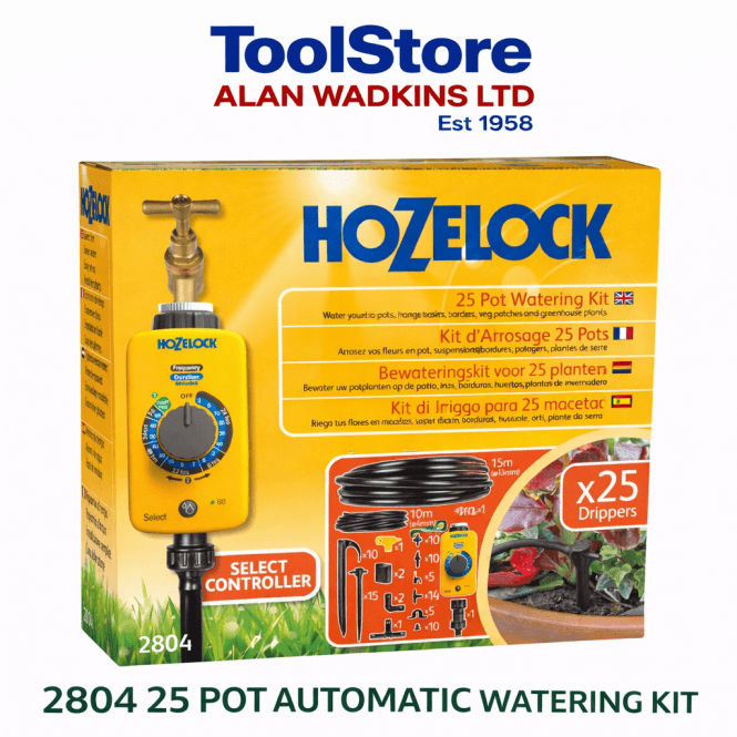 Hozelock 2804 1240 Automatic 25 Pot Garden Watering System