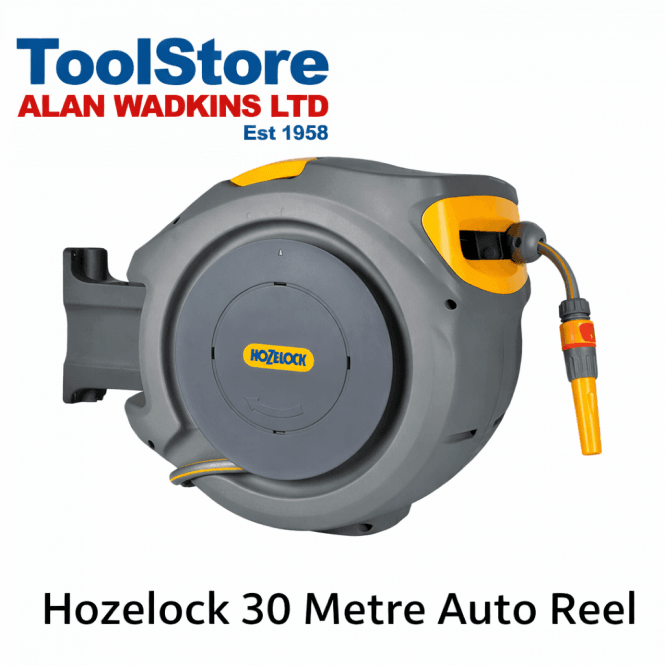 Hozelock 30m Auto Reel 2403 Wall Mounted 30mtr Retractable Garden Hose Reel