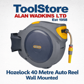 40m Wall Mounted Auto Reel Retractable Garden Hose Reel 40mtr With Fittings 2595