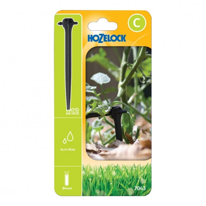Hozelock 7043 Asta End of Line Dripper Spikes Pack of 12