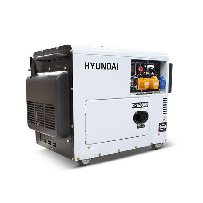 Hyundai DHY6000SE 5.2KW 6.5KVA Diesel Generator 230v Single Phrase Electric Start