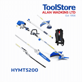 HYMT5200X-1 5 In 1 Petrol Garden Multi Tool Kit 2 Stroke 52cc Engine