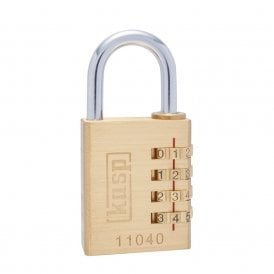 K11040D 110 Brass Combination Padlock 40mm