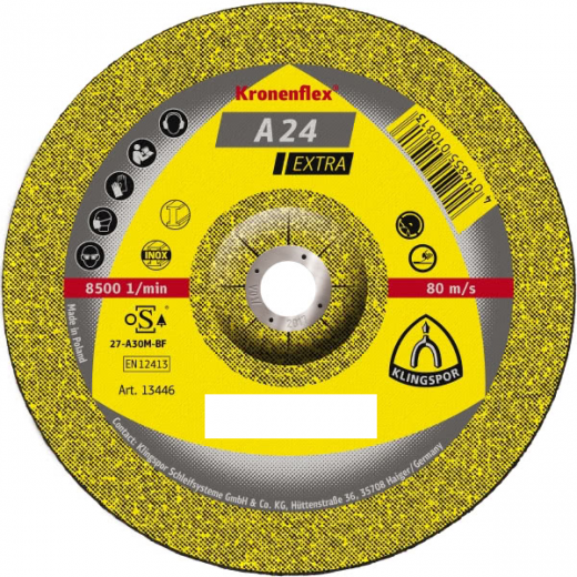 Klingspor 188465 Metal Grinding Disc 115mm        