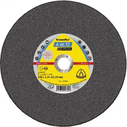 Klingspor 224084 Metal Cutting Slitting Disc 230X1.9MM 