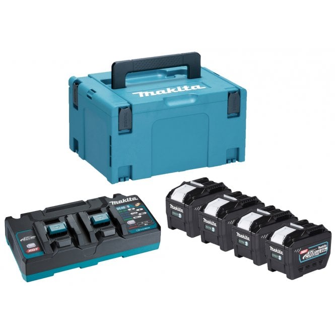 Makita 1910B1-4 40v Power Source Kit 4 x 8.0ah Batteries Charger + Makpac Case