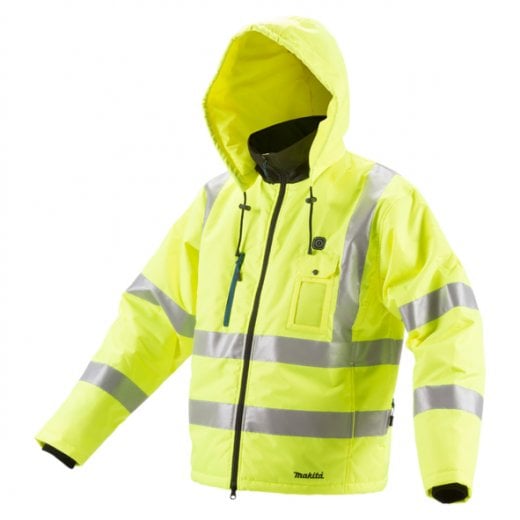 Makita DCJ206Z HI Vis Heated Jacket Body Only Medium