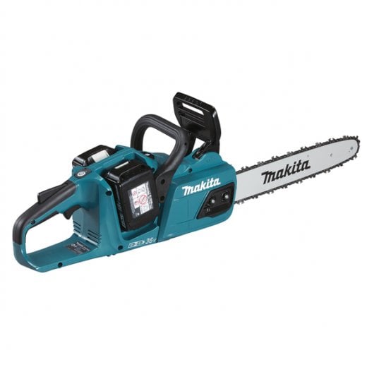 Makita DUC355PT2 Twin 18v Cordless 35cm Chainsaw 2 x 5.0ah Li-on Batteries + Charger