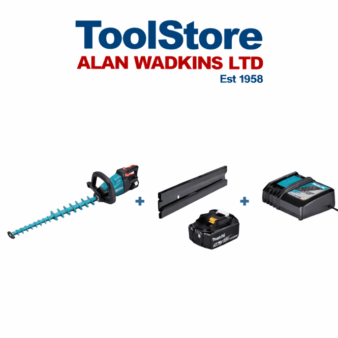 Makita DUH502RT 18v Hedgetrimmer 50cm Cordless Brushless Trimmer 1 x 5.0ah Li-on Battery & Charger