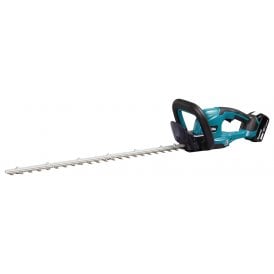 DUH607RT 18v Cordless Hedge Trimmer 60cm Blade Length 1 x 5ah Battery and Fast Charger
