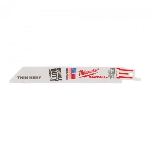 Milwaukee 48475186 Metal Reciprocating Saw Blade Thin Kerf 150MM 24TPI PK5