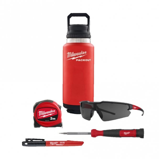 Milwaukee 4932499152 5 Piece Packout Bottle & Handtool Set