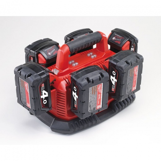 Milwaukee 6 Dock Charger 110v M1418C6 14v-18v M18 Multi Bay Charger