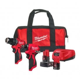 M12BLPP2B-422B 12v Cordless Brushless Twin Pack Drill & Impact Driver
