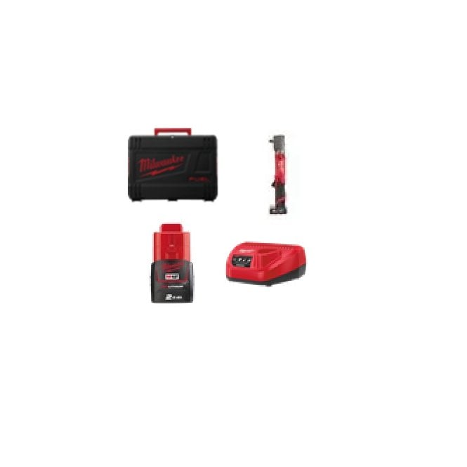Milwaukee M12FRAIWF12-622X 12v Cordless 1/2 Fuel Angled Impact Wrench 2 Batteries + Charger