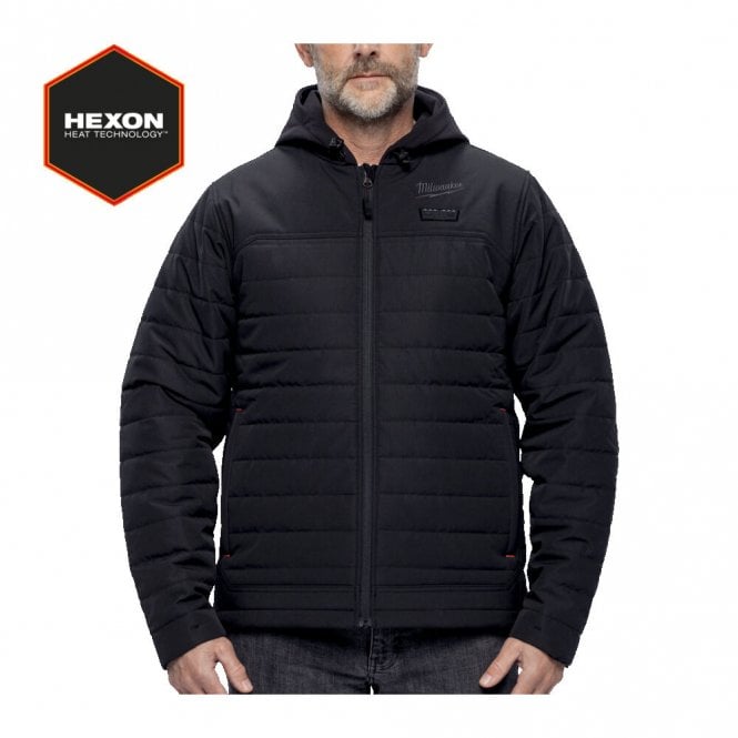 Milwaukee M12HPJBL3-0 12v M12 Black Heated Hexon Puffer Jacket