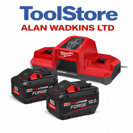 M18FORGENRG-122 Kit 18v Battery & Charger Set 2 x 12.0ah Forge Batteries 1 x M18DBSC Dual Bay Charger