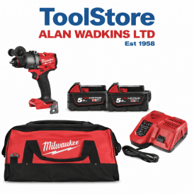 M18FPD3-502B 18v Fuel Cordless Generation 4 Percussion Drill 2 x 5ah Batteries & Charger In Bag