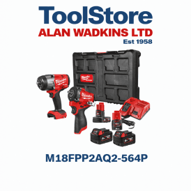 M18FPP2AQ2-564P 18v 1/2 12 3/8 Fuel Impact Wrench Kit m18fhiw2f12 + m12fciw38g3 2 x Batteries + Charger