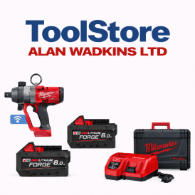 M18ONEFHIWF1-802 1" Drive 18v Cordless High Torque Impact Wrench 2 x 8.0 Forge Batteries, Charger + Case