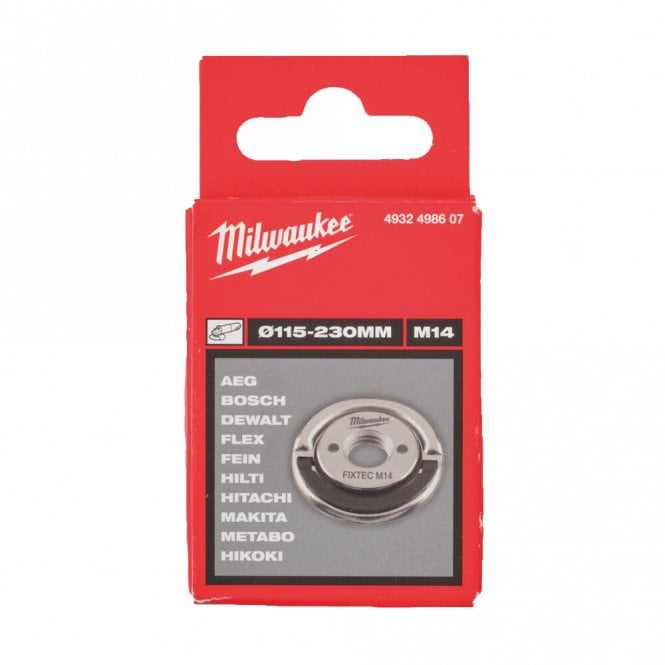 Milwaukee Universal Fixtec Nut M14 GenII For Angle Grinder 115-230mm