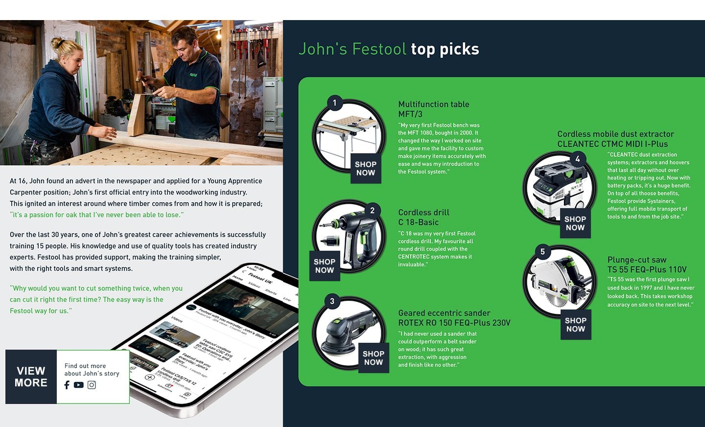Festool Top Picks