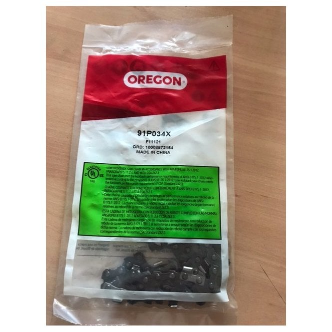 Oregon 91 Chain 34 Links For Sealey CP20VPSH Chainsaw