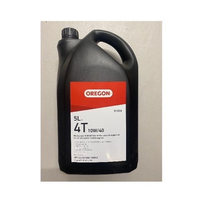 Oregon 91809 4-Stroke Multi-Grade Mineral Oil, 10W40, 5L