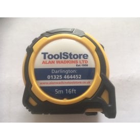 5 Metre Tape Measure Alan Wadkins Branded 