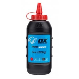 OX-P025701 Pro Red Chalk Line Refill - 226g / 8oz