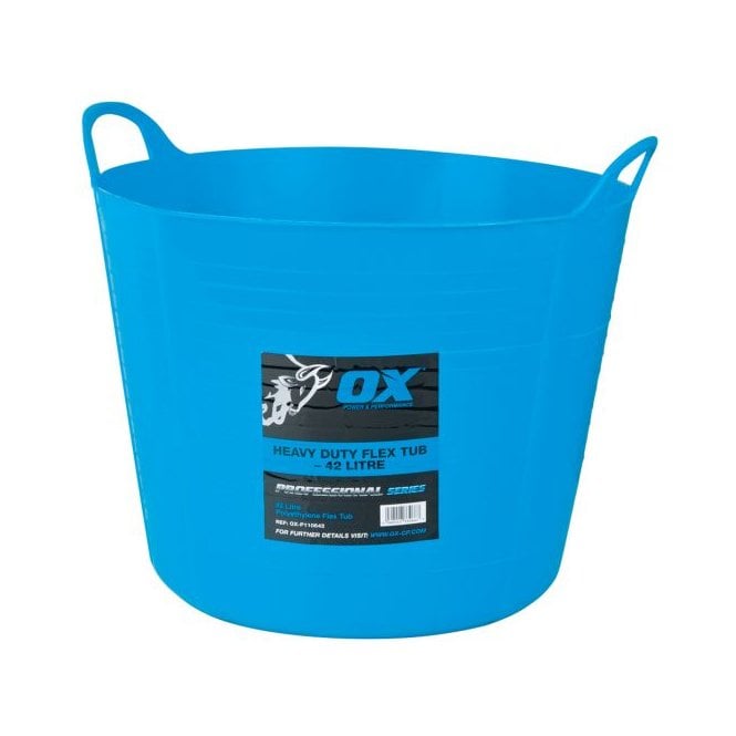 OX Tools OX-P110642 Pro Heavy Duty 42 Litre Flexi Tub