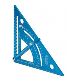 OX-P507818 180mm Pro Adjustable Aluminium Rafter Square