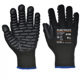 A790BKRXXL Anti Vibration Glove XXL Black