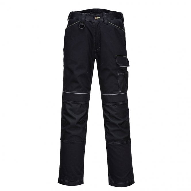 Portwest T601 PW3 Black Work Trousers Knee Pad Pockets