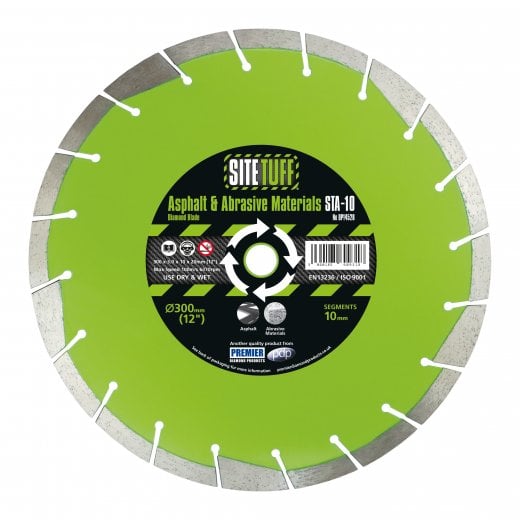 Premier Diamond Products  DP14528 300mm Diamond Blade for Asphalt & Very Abrasive Materials Sitetuff