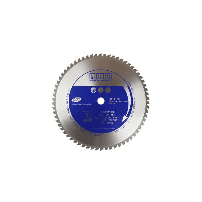 Premier Diamond Products GT11100 P5-STEEL 355 x 2.4 x 2 x 25.4mm 66T