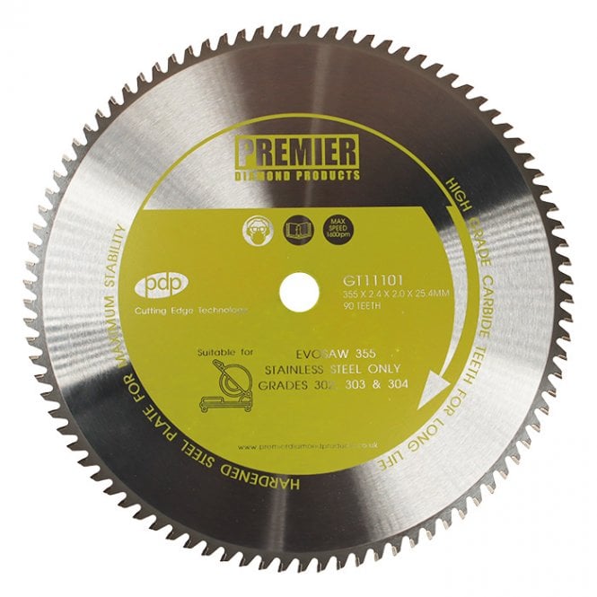 Premier Diamond Products GT11101 P5-STAINLESS TCT Blades For Stainless