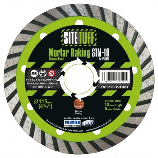 Premier Diamond Products STM-10 SiteTuff Mortar Raking Blade