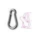8074 Carabine Hooks Galvanised 4x40