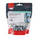 1025SNZB 10 x 25Hex Set & Hex Nut - BZP35 / BAG