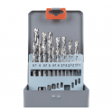 AK8190 Left-Hand Spiral Drill Bit Set 19pc 