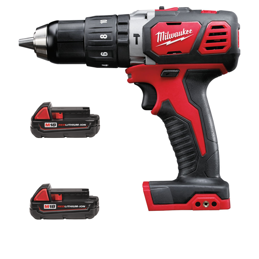 Milwaukee M18BPD Combi Drill With 2 x 1.5Ah Batteries, Charger & Case