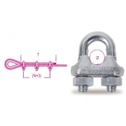 8016 Galvanised Wire Rope Grips