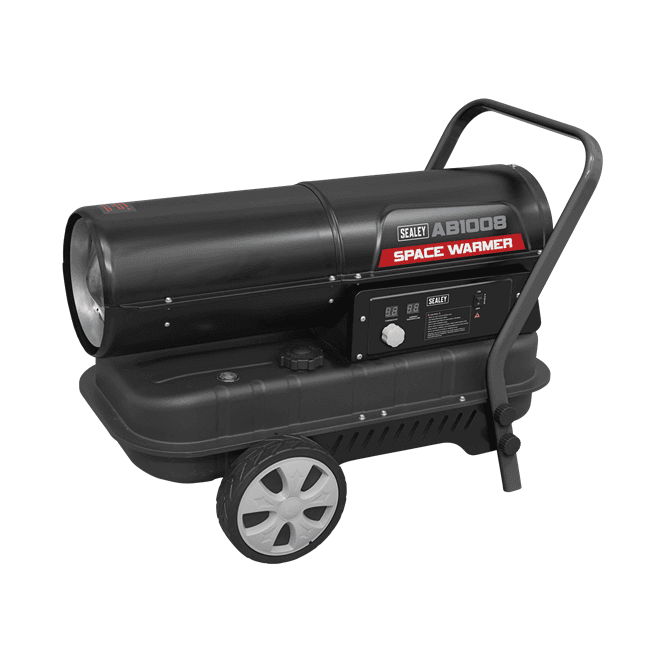 Sealey AB1008 Kerosene Diesel Space Warmer Heater 100,000btu/hr With Wheels      