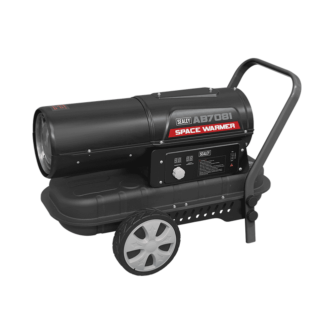 Sealey AB7081 Diesel Kerosene Space Heater Space Warmer 70000Btu/hr With Wheels