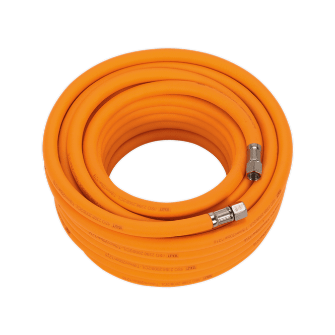 Sealey AHHC15 Air Hose 15m x 8mm Hybrid High Visibility Air Hose